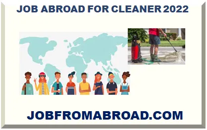 JOB ABROAD FOR CLEANER 2026-2027
