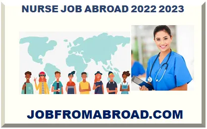 NURSE JOB ABROAD 2026-2027