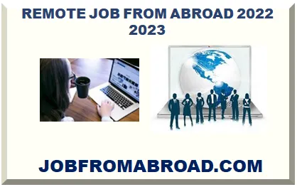 REMOTE JOB FROM ABROAD 2026-2027