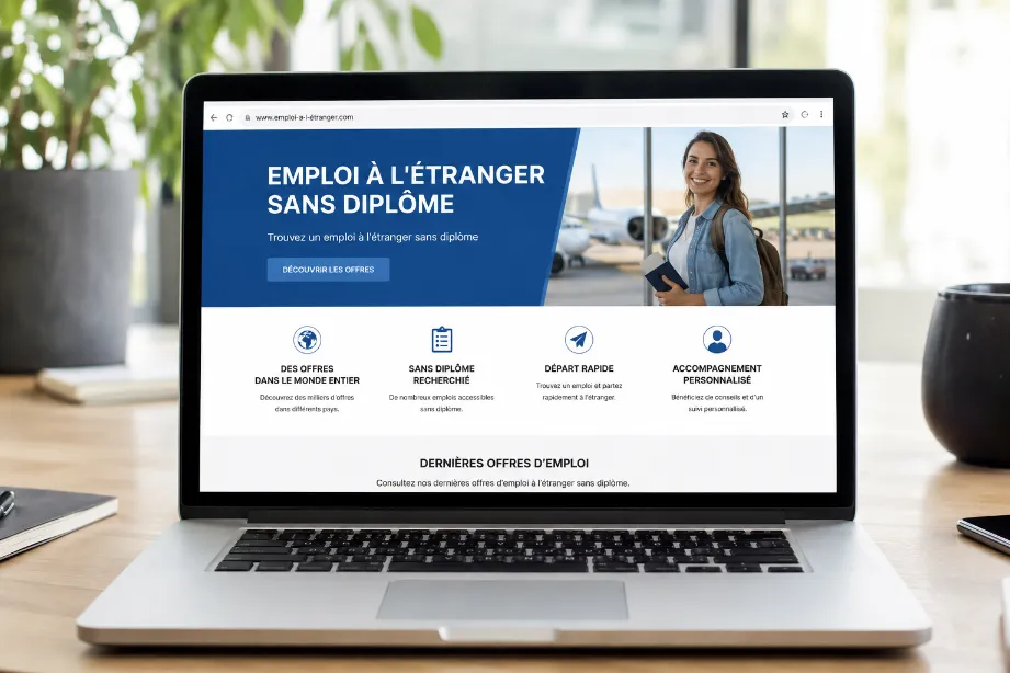 EMPLOI À L'ÉTRANGER SANS DIPLÔME 2026-2027